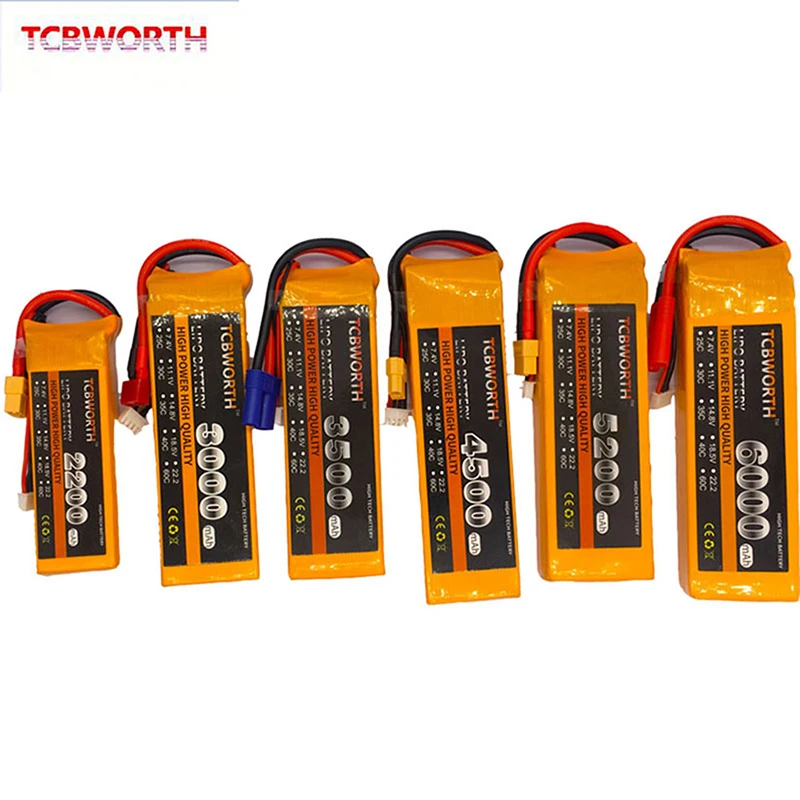 Новые 3S RC игрушки LiPo Батарея 11 1 V 1800 2600 3500 4500 5200 6000 мА/ч 25C 35C 60C для радиоуправляемый