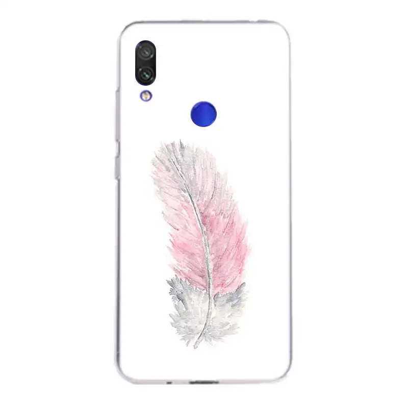 Feather Case For Xiaomi redmi Note 7 Pro 6 5 4 Xiomi Redmi 4A 4X Plus 5A 6A Silicone Fundas Cover |