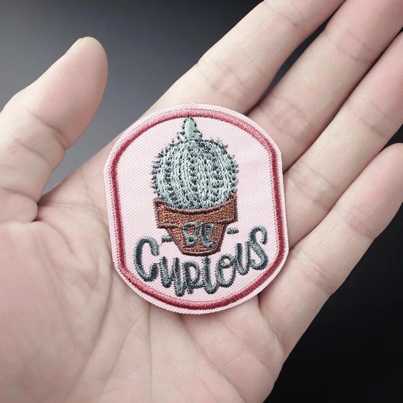 Cactus Size:4.6x5.5cm Mend Patch Badges Embroidered Applique Sewing Clothes Stickers Garment Apparel Accessories Patches Badge | Дом и сад