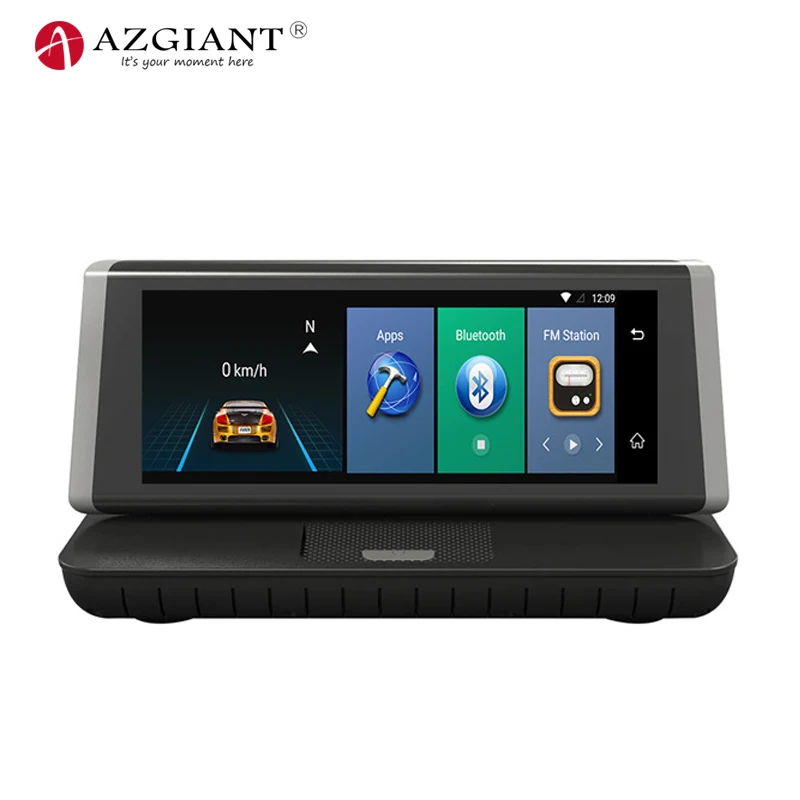 AZGIANT 4G 8 &quotAndroid 5 1 консоль Автомобильный видеорегистратор FHD 1080P GPS навигация LDWS FCWS