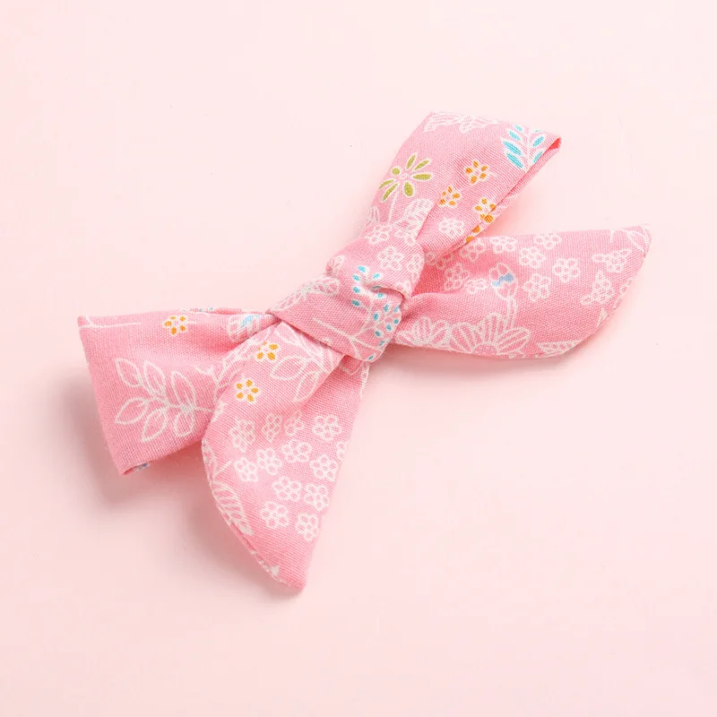 Floral 08 with Clip Весенне-летние заколки для волос или повязки на голову, украшенные цветами и бантом, Школьный бант для волос для девочек, заколки для девочек, аксессуары для волос, реквизит для фотосессии - Цвет: Floral 08 with Clip