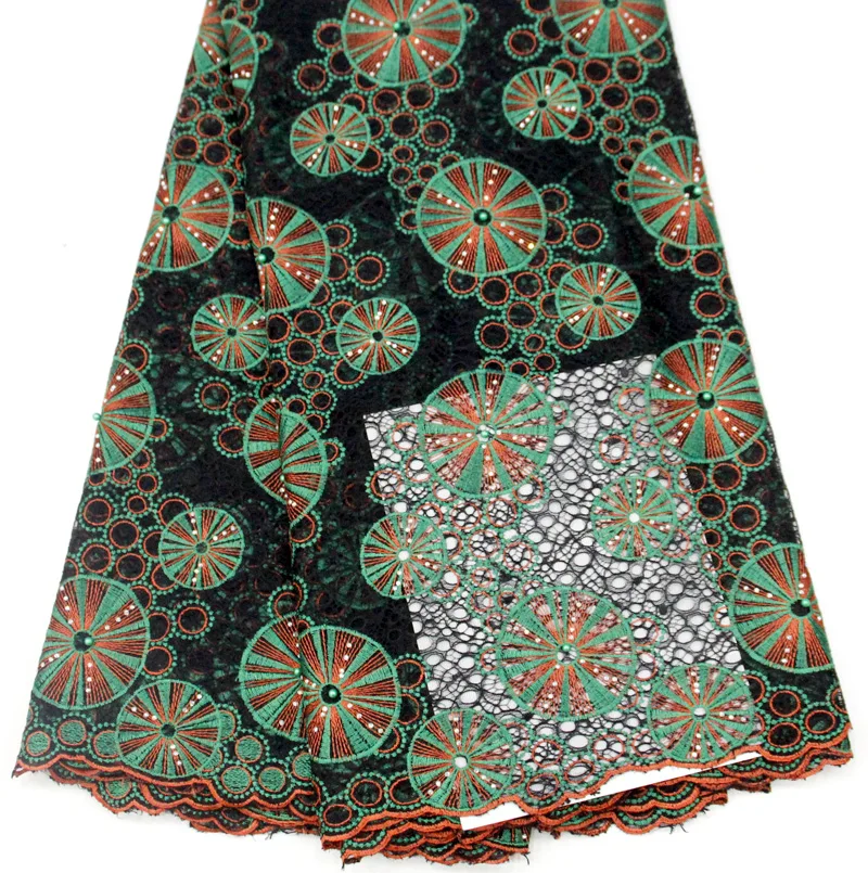 

Embroidery African French tulle Lace Fabric with Beads Nigerian Lace Fabric For Party