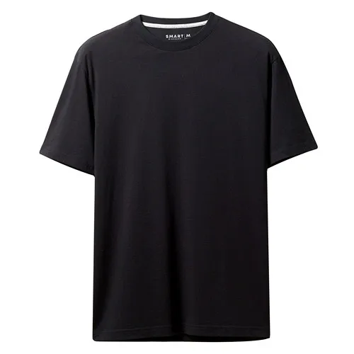 03Black Giordano футболка выполненная из натурального хлопка в сплошном цвете, с круглым воротом и короткими рукавами,имеет несколько вариантов цветов - Цвет: 03Black