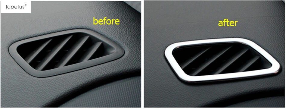 

Accessories For Hyundai Creta IX25 2015 2016 2017 Inside Air Conditioning AC Outlet Vent Frame Decoration Molding Cover Kit Trim
