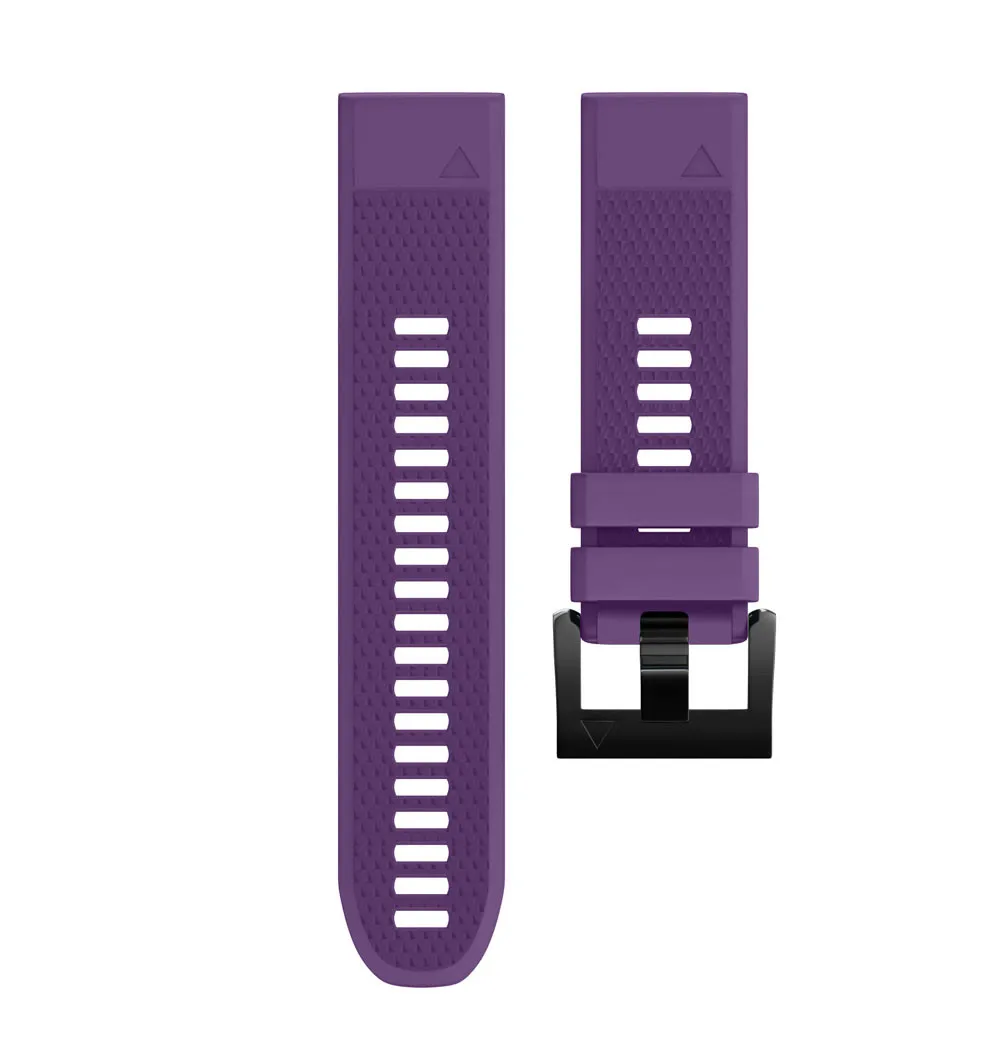 Purple Замена Silicagel быстрая установка ремешок для Garmin Fenix 5 gps часы SmartWatch Watachband Спортивные товары аксессуары - Цвет: Purple