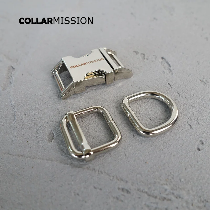 20 компл./лот 15 мм Экологичная металлическая пряжка DIY собачий ошейник с