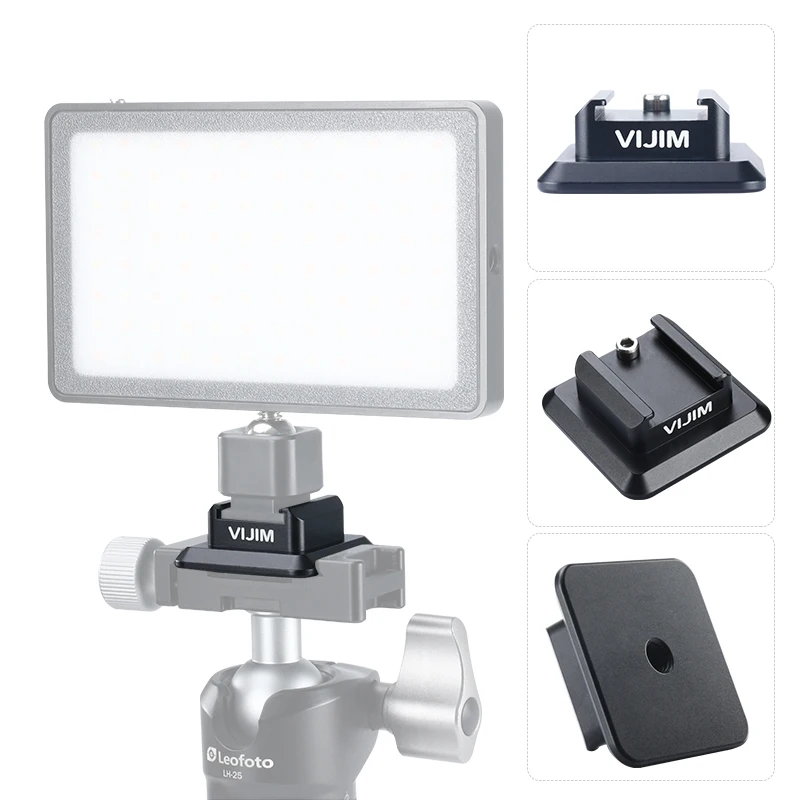 VIJIM VK-1 вспышка холодного башмака адаптер с Arca Quick Release 1/4 ''-20 винт для Godox Yongnuo
