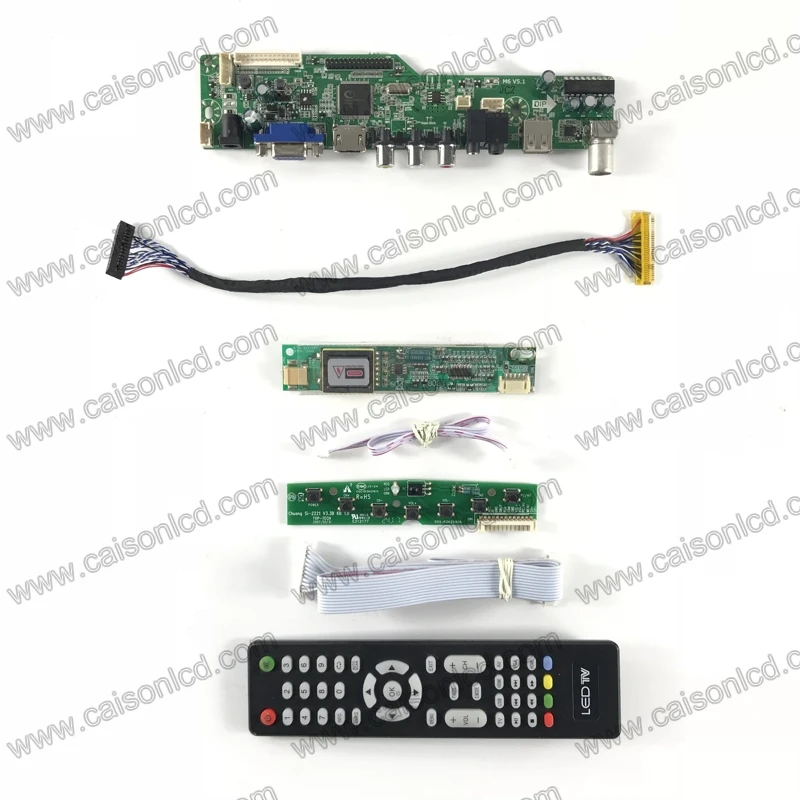 M6-V5.1 плата контроллера ЖК-телевизора с поддержкой VGA AUDIO AV USB TV для 17 дюймового 1440X900