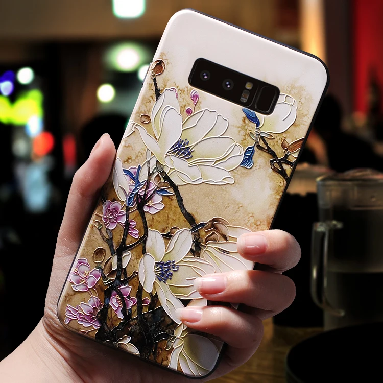 3D Emboss Coque Cases For Samsung Galaxy A51 J7 J3 J5 Prime A3 A5 J4 J6 J8 A6 A8 S7 S8 S9 Plus A7 2018 2016 2017 Note 8 9 Case | Мобильные
