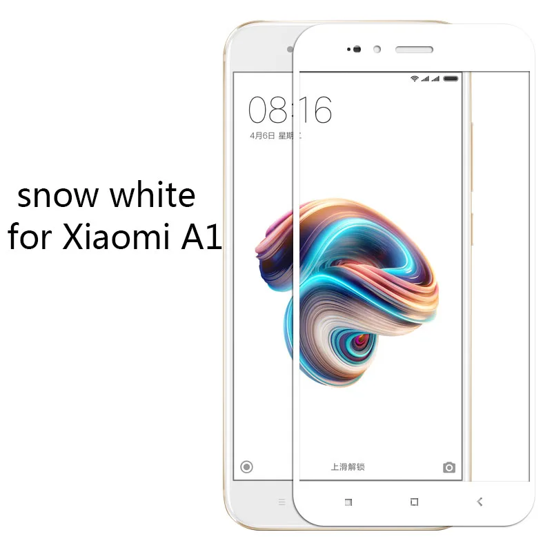 Для xiaomi mi A1 полное покрытие закаленное Стекло защитная пленка Экран протектор