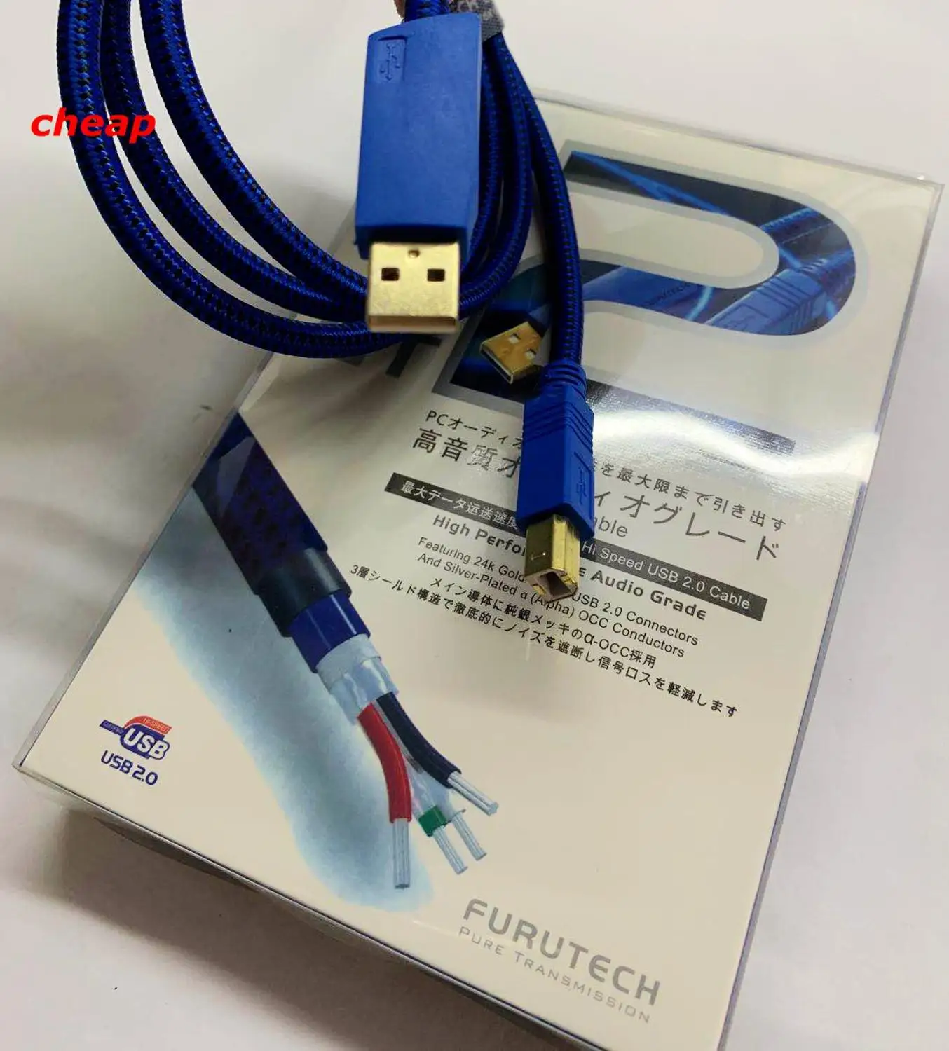 USB-кабель Hifi Furutech GT2 Кабели USB 2 0 с посеребренным покрытием медный кабель OCC и