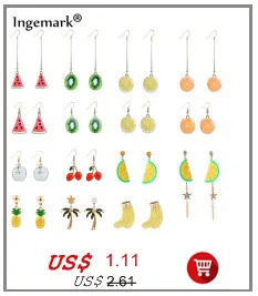 Ingemark милый корейский стиль бархат фрукты серьги-Вишенки для Для женщин искусственный мех мяч капли свисающие серьги, украшения для ушей, подарок девушке