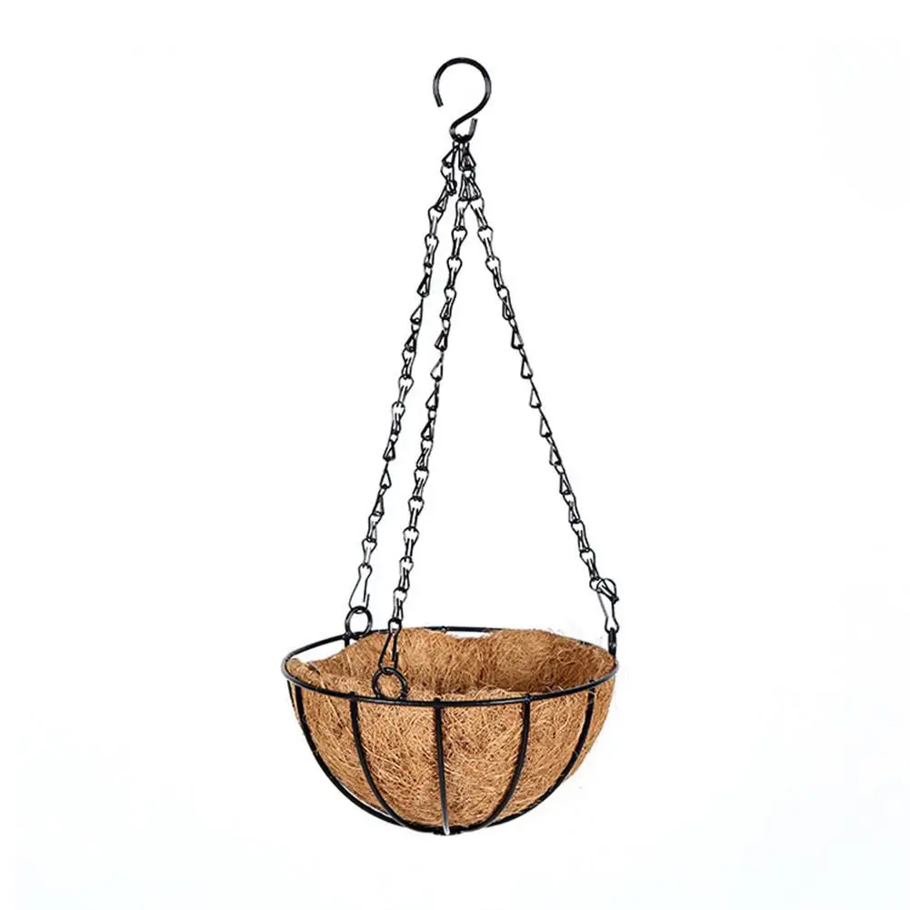 8 inch 20cm 8 дюймовый провод Кокосовая Пальмовая корзина железная стена кашпо для цветов балкон мясистые цветочные горшки для растений украшения дома садоводства - Цвет: 8 inch 20cm