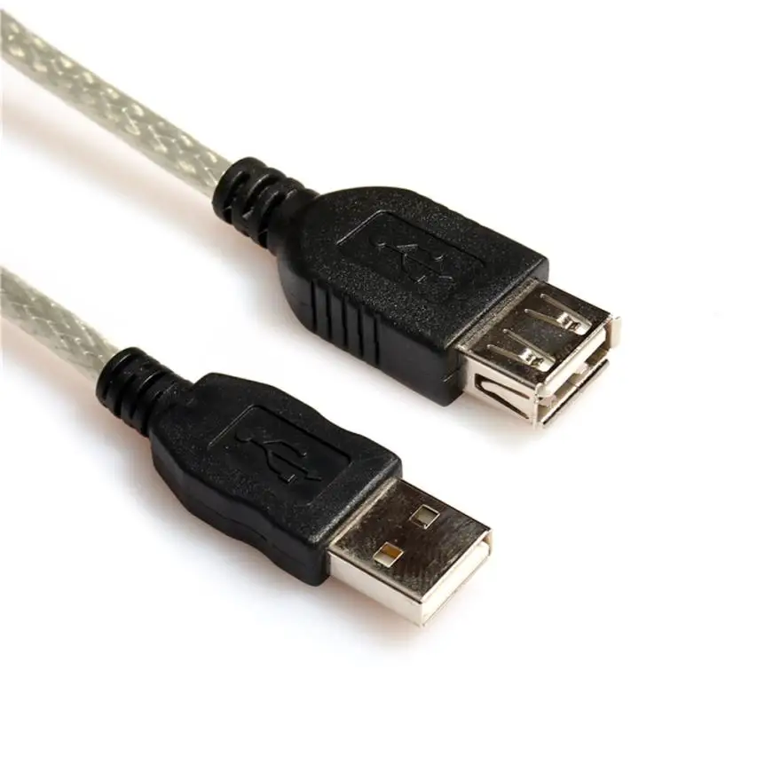 2018 Новый 1 5 м USB2.0 Удлинительный кабель USB для подключения к женскому кабелю новая