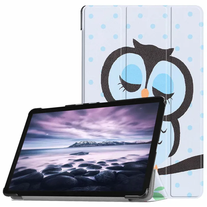 Чехол для samsung Galaxy Tab A 10,5 SM T590 T595 T597 кожаный Умный Магнитный чехол-подставка для Galaxy Tab A 10,5 T590 чехол - Цвет: mao tou ying