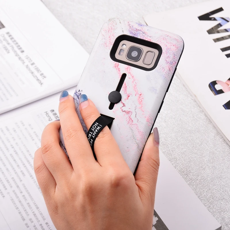 Чехол для samsung S8 Мрамор чехол Galaxy S9 Plus Note 9 8 S7 край J8 J7 J6 J4 A6 A8 плюс 2018 A5 A7 подставка |