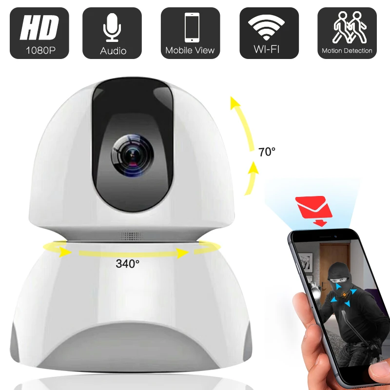 1080 P HD WiFi ip камера CCTV IP Security Камеры PTZ сигнализация для Wi Fi и GSM Sms Yoosee 163 глаза