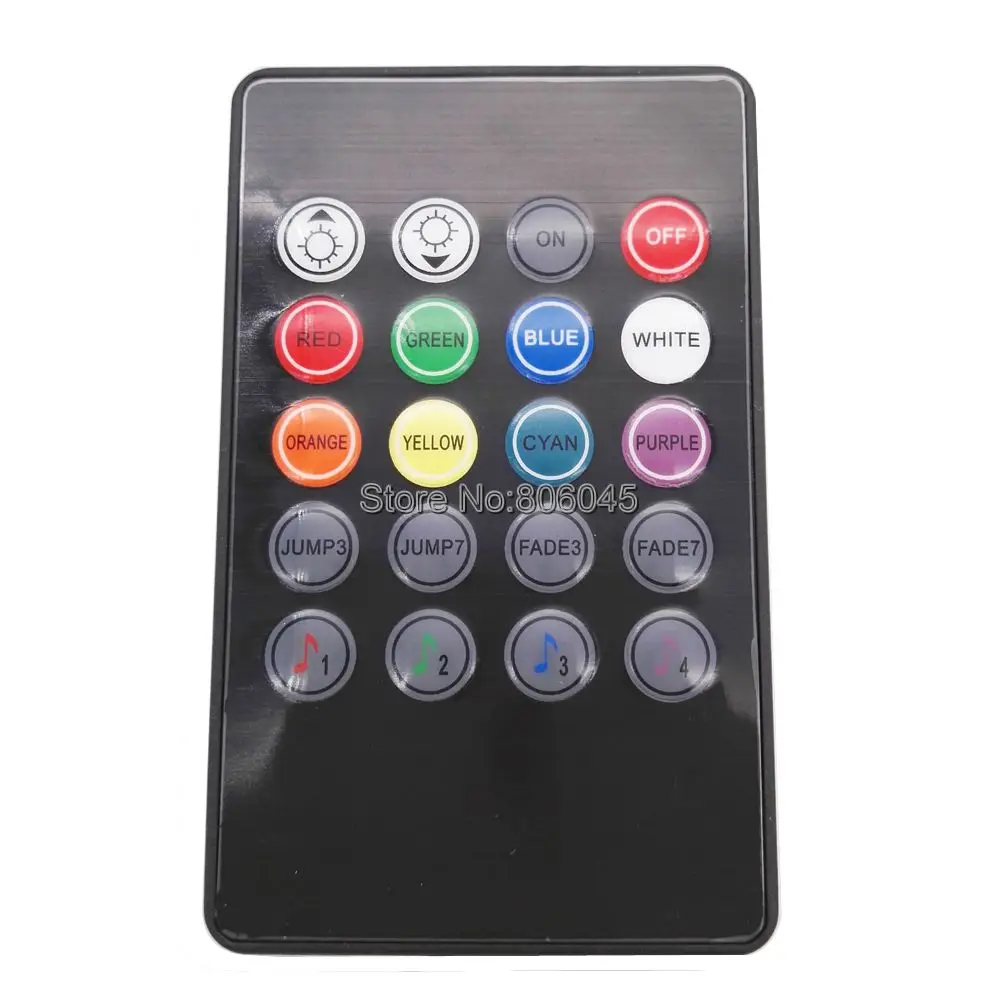 DC12V 6A 3x2A мини музыкальная резонаторная Сенсор светодиодный RGB контроллер с 20 ИК