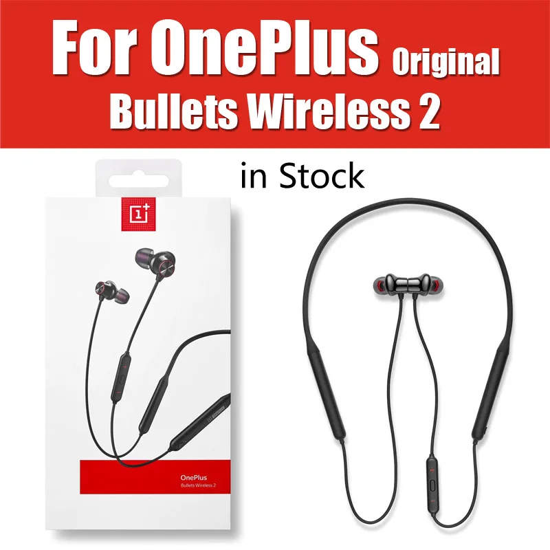 Оригинальные беспроводные наушники OnePlus Bullets 2 AptX, гибридные наушники в ухо, с магнитным управлением, микрофон, быстрая зарядка для Oneplus 7/7 Pro