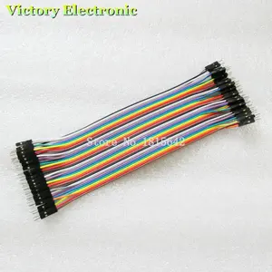 Кабель Dupont, 40 шт.1 ряд, 20 см, 1P-1P, штекер-штекер