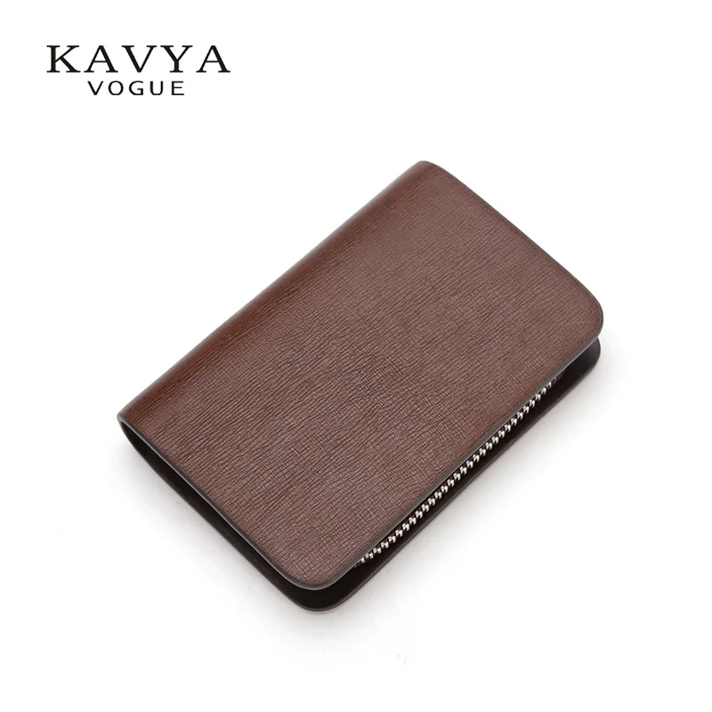 Чехол для ключей KAVYA из коровьей кожи на молнии мужчин сумка кошелек каждый день