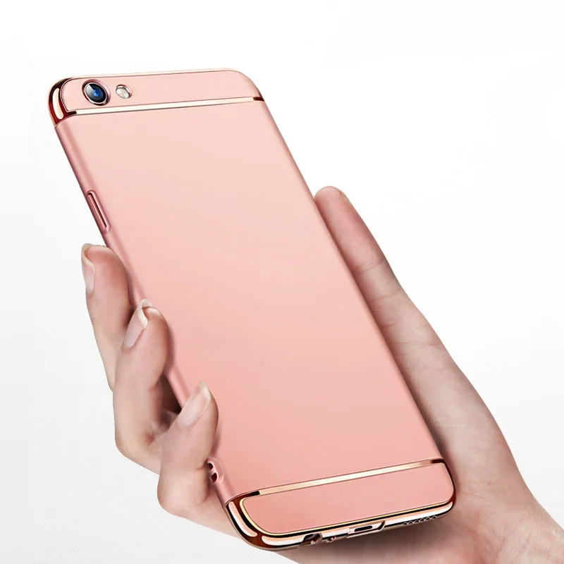 Чехол для OPPO R11 Plus 3 в 1 полная защита чехол телефона R11S металлическая матовая