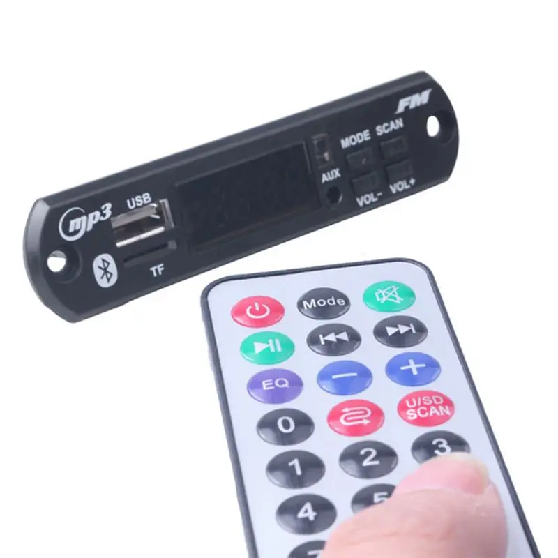 Автомобильный аудио модуль 5 в 12 В USB TF FM радио беспроводной Bluetooth MP3 WMA декодер