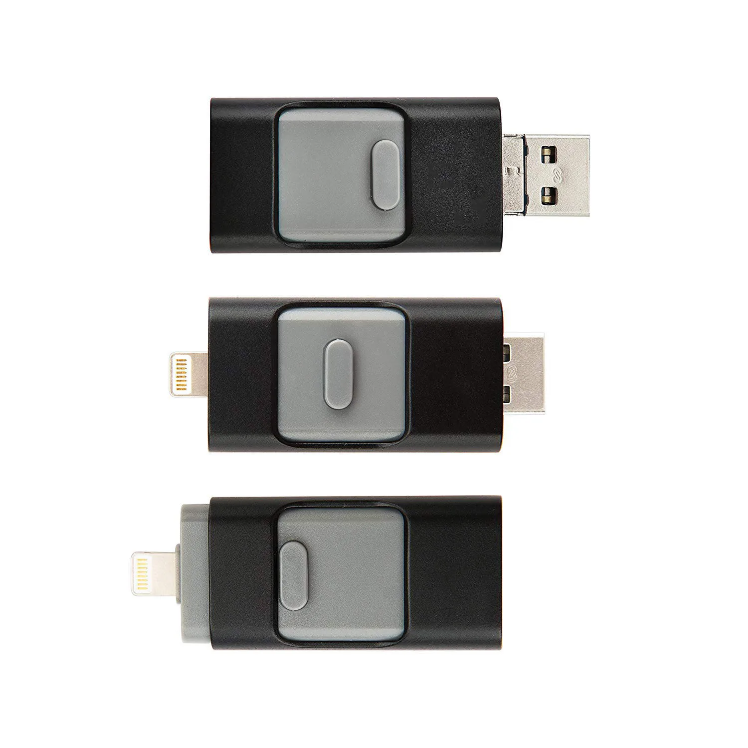 USB флеш-накопитель 3 в 1 для iPhone/Android 16 ГБ 32 64 128 USB-флешка OTG Usb 0 внешний