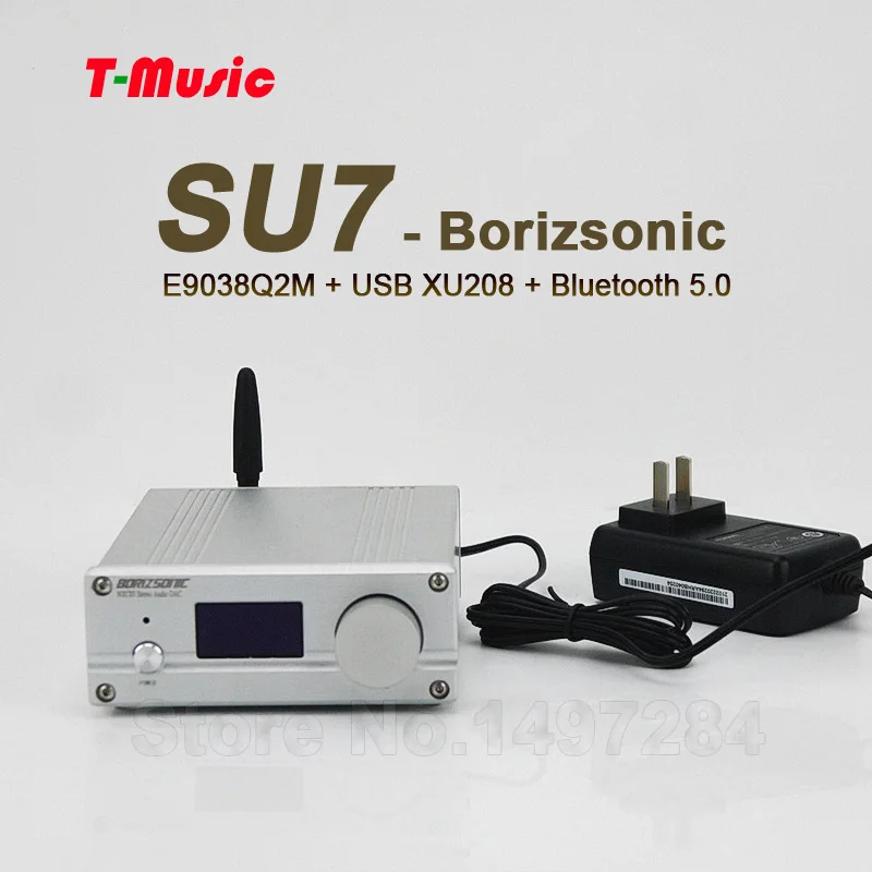 2019 Новый SU7 ES9038 Q2M XMOS XU208 USB DAC с Bluetooth 5 0 поддержка DSD DOP/32 бит 384 K (с OLED дисплеем
