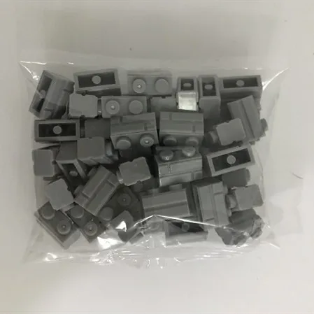1000/750/500 шт. Темно серые детали базовые 1X2 город МОС дом стена строительные блоки