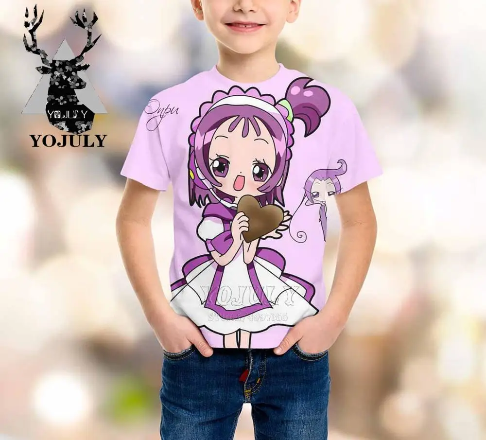 1 YOJULY Witch Doremi harajuku/детская одежда с 3d принтом для маленьких мальчиков и девочек-подростков детская футболка Лидер продаж, модные топы, футболки Modis A320 - Цвет: 1
