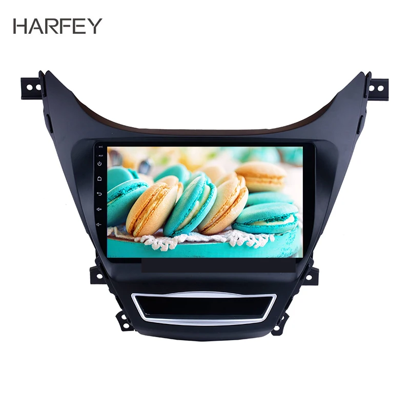 Автомагнитола Harfey 9 дюймов Android 8 1 Bluetooth Wi Fi USB Carplay SWC для Hyundai Elantra 2012 2014