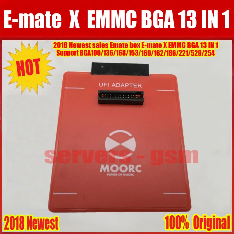 Newes E подручная коробка E-mate X памяти на носителе EMMC BGA 13 в 1 Поддержка BGA100/136/168/153/169/162/186/221/529/254 для легкий JTAG плюс UFI коробка RI