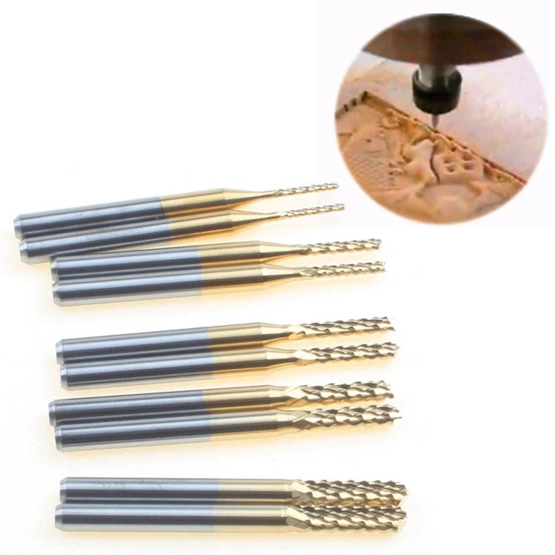 Professional 10pcs Manual Milling Cutter Woodworking Cutting Hand Tool