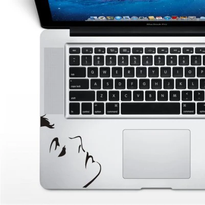 WS-black (135) Забавная наклейка для ноутбука Apple Macbook Air 13 Pro 13 15 мультяшная наклейка для планшета, ноутбука Xiaomi/hp/Dell/Asus - Цвет: WS-black (135)