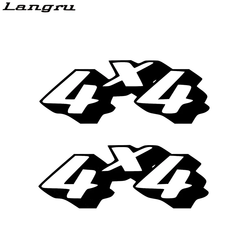 Langru модные 4*4 наклейки для стайлинга автомобиля виниловые графические