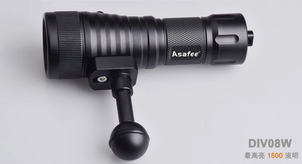 Asafee светодиодный светильник фонарь для фотосъемки, дайвинга, видео, белый, красный, подводный видеопрафер, заполняющий светильник, широкий угол луча, подводный светильник