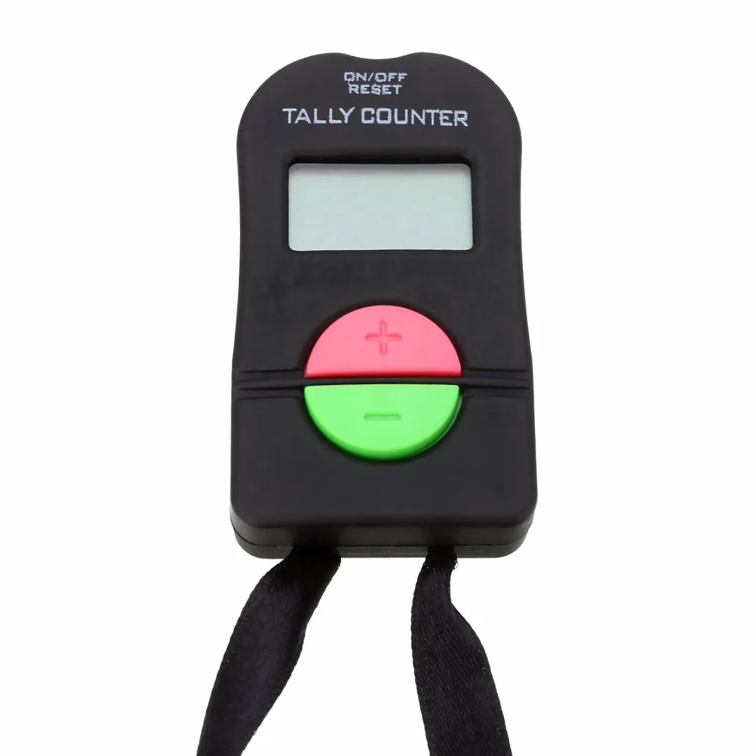 1 шт. цифровой счетчик Tally Черный ABS lcd Электронные Цифры ручной кликер Спорт Гольф тренажерный зал инструмент
