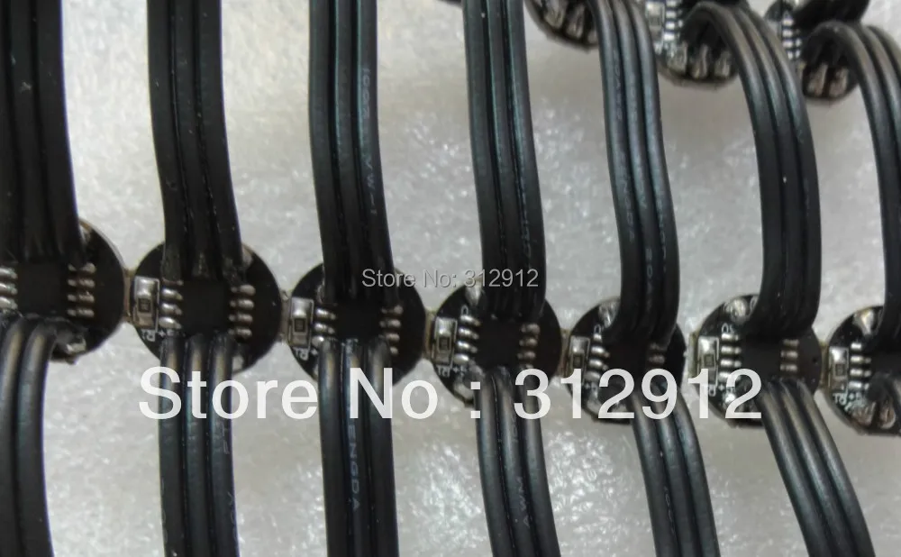 Черный DC5V WS2811 led 5050 SMD pixel node 50 шт. a string черные провода 5 см интервал между