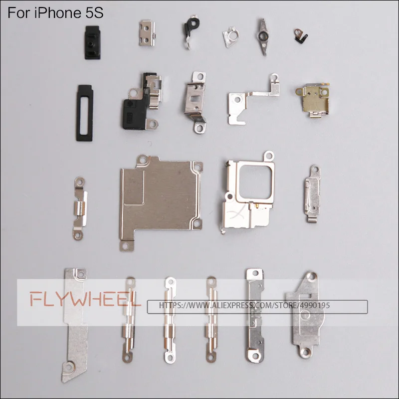 10 шт. металлические детали для iPhone 5 5S 5C | Мобильные телефоны и аксессуары
