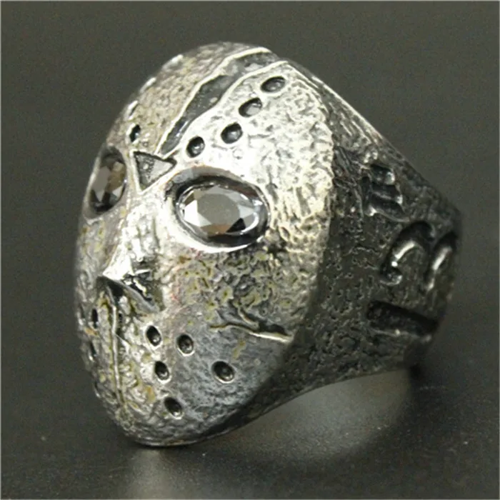 1 шт. Новое поступление кольцо в стиле панк с кристаллом виде маски глаз и черепа