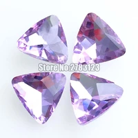 factory sales crystal violet color triangle shape aaa glass pointback rhinestonesmobile phonenail artdiyaccessories swtp119