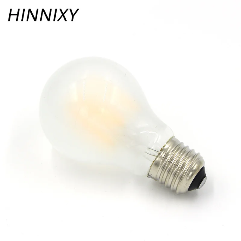 Hinnixy Светодиодная лампа накаливания матовая E27 стеклянная Эдисона с регулируемой
