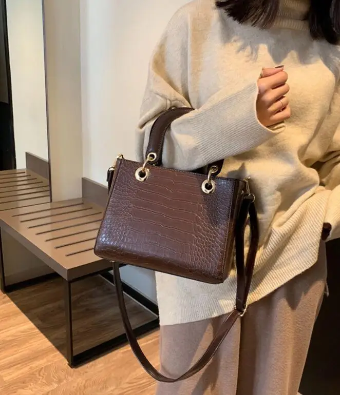 Bolsa Mujer сумки 2019 роскошные женские из имитации крокодиловой кожи PU кожаная сумка