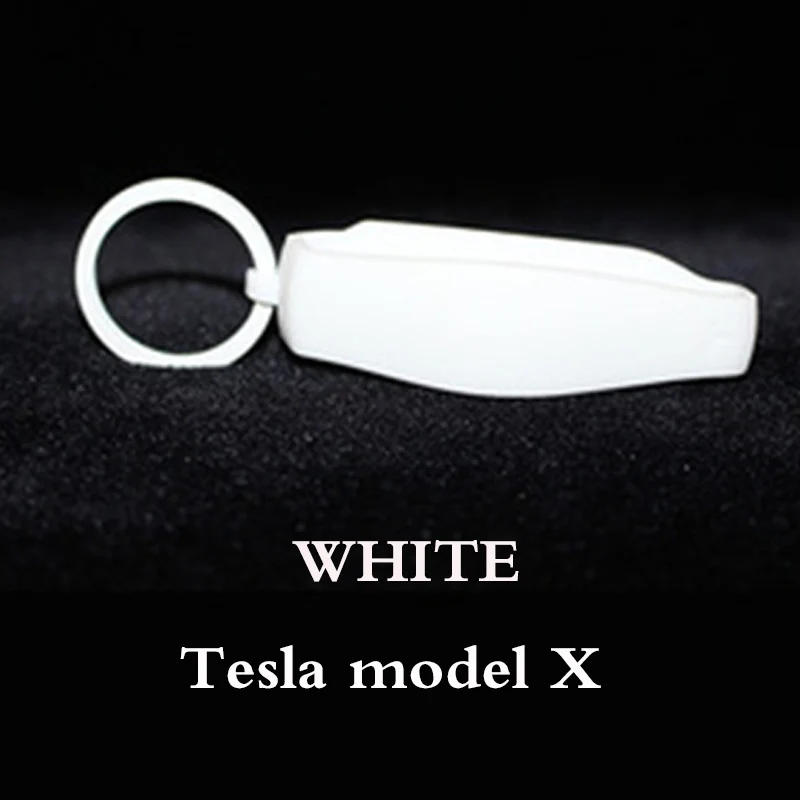 Gray Teals Model X Новая горячая распродажа силиконовый брелок для ключей Tesla Защитная крышка для ключей Tesla модель 3 модель X модель S - Название цвета: Gray Teals Model X