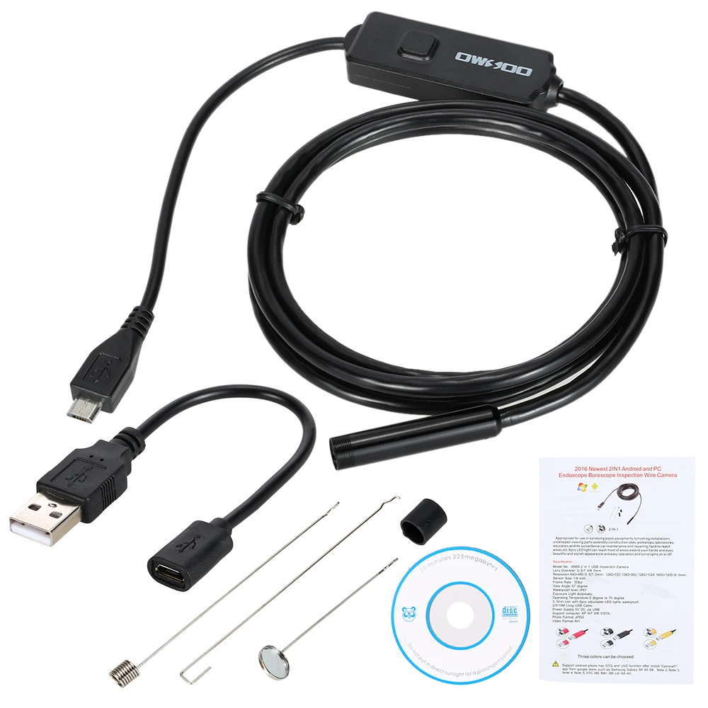 Водонепроницаемый эндоскоп 8 мм 720P IP67 6 светодиодов|cameras camera|camera forcamera for android |