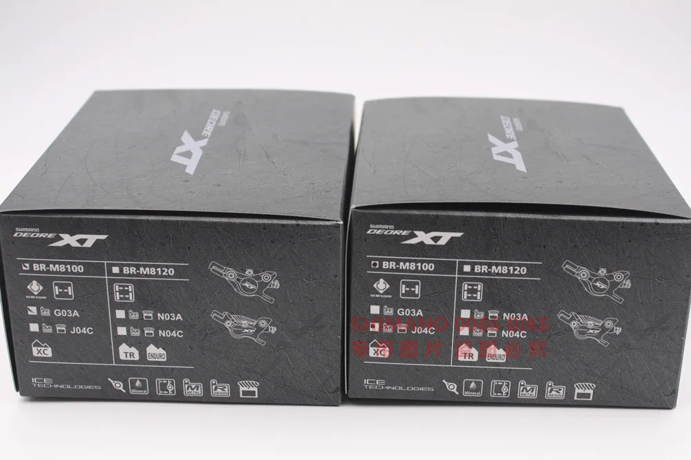 Shimano горные велосипеды DEORE XT тормозной суппорт BR-M8100 с G03A J04C колодки Гидравлический дисковый тормоз XT M8100 суппорт
