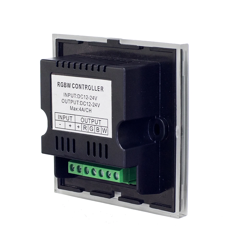 OSIDEN DC12V 24V 4A * 4CH черная панель цифровой сенсорный экран контроллер RGBW диммер