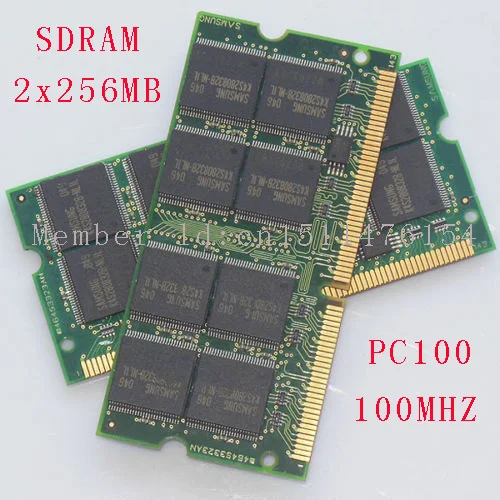 512 MB 2x256 PC100 100 МГц SO-DIMM лэптоп ноутбук память Оперативная non-ecc (без коррекции