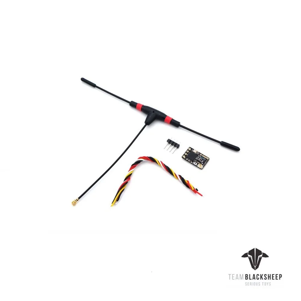 With T Antenna TBS TEAMBLACKSHEEP Crossfire NANO приемник с Immortal T антенна/Стоковая Антенна Mini 915MHz Rx - Цвет: With T Antenna